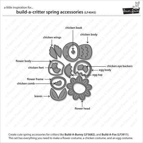 Lawn Fawn - Lawn Cuts - Build-A-Critter Spring Accessories Dies