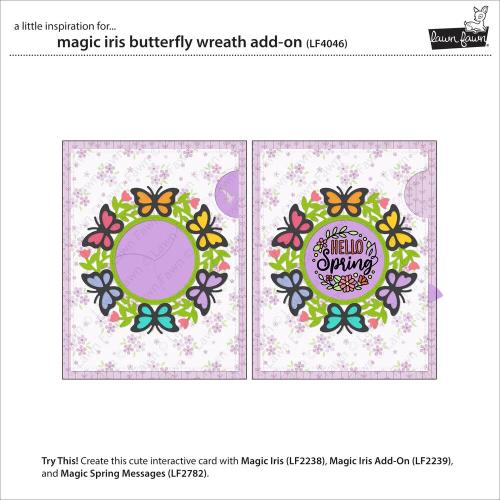 Lawn Fawn - Magic Iris Butterfly Wreath Add-On Dies