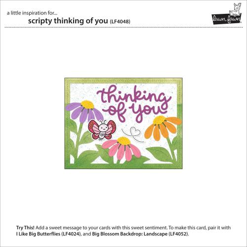 Lawn Fawn - Scripty Thinking of You Die