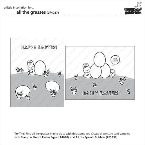 Lawn Fawn - Stamps - All the Grasses