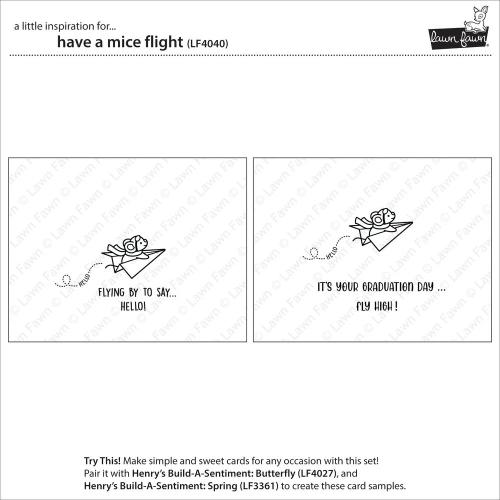 Lawn Fawn - Stamps - Have a Mice Flight