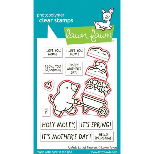 Lawn Fawn - Lawn Cuts - A Mole Lot of Flowers Dies