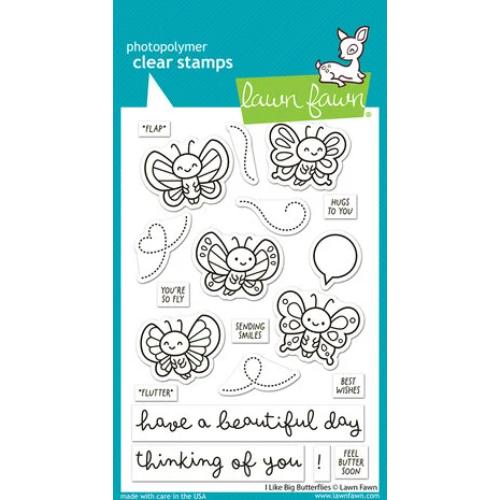 Lawn Fawn - Stamps - I Like Big Butterflies