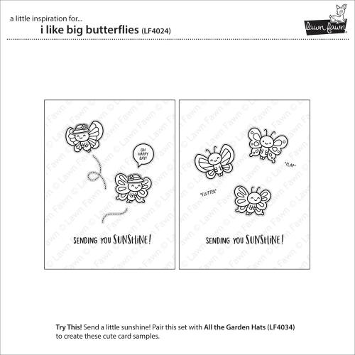 Lawn Fawn - Stamps - I Like Big Butterflies