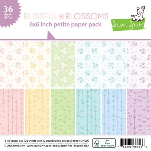 Lawn Fawn - Paper - Blissful Blossoms - Petite Paper Pack