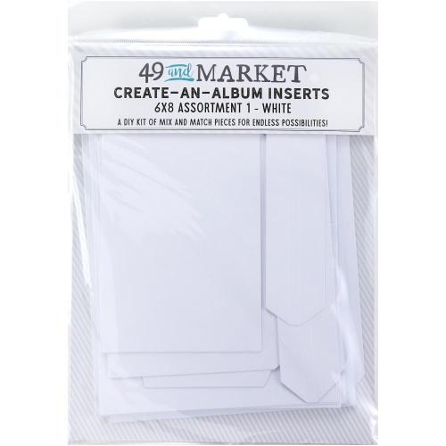 49 And Market Create-An-Album Foundation Inserts Assort 1 White