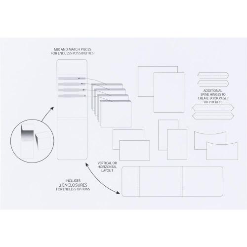 49 And Market Create-An-Album Foundation Inserts Assort 1 White