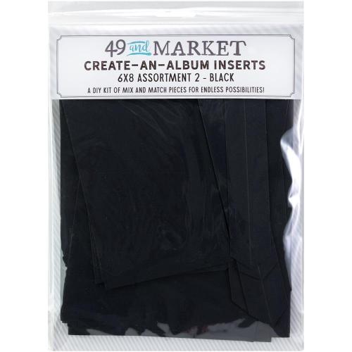 49 And Market Create-An-Album Foundation Inserts Assort 2 Black