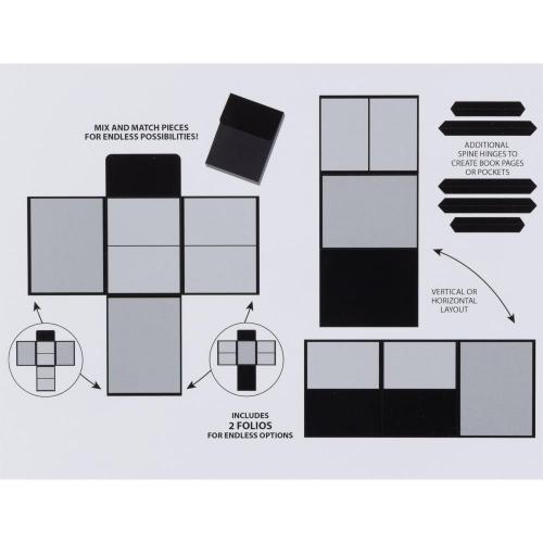 49 And Market Create-An-Album Foundation Inserts Assort 2 Black