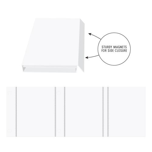 49 And Market Create-An-Album Triple Flip Album Base White - Postage as per Actual