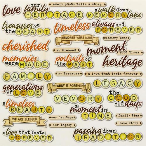 49 And Market Chipboard Set Nostalgic Memories