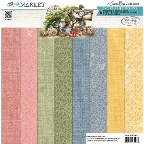 49 And Market Solid Collection Pack 12"X12" Whispering Way - Postage as per Actual