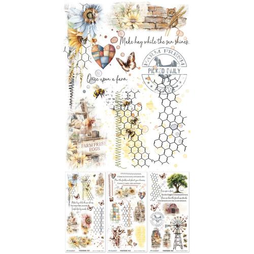 49 And Market Blendable Rub-On Transfer Set 6"X12" Whispering Way - Postage as per Actual