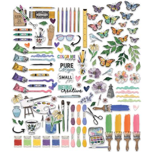 49 And Market Ephemera Bits-Icons And Titles, Artful Moments
