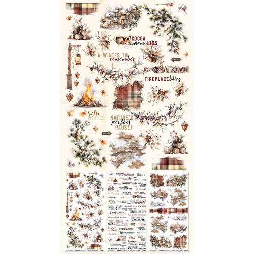 49 And Market Essential Rub-On Transfer Set 6"X12"-Timber And Tweed - Postage as per Actual