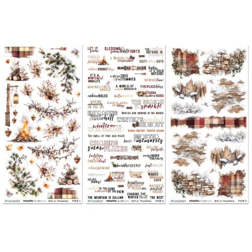 49 And Market Essential Rub-On Transfer Set 6"X12"-Timber And Tweed - Postage as per Actual