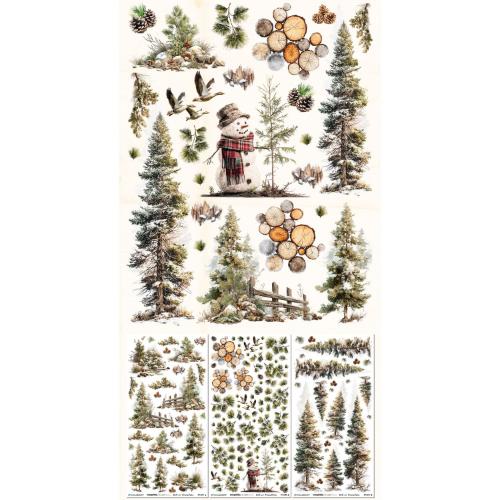 49 And Market Blendable Rub-On Transfer Set 6"X12"-Timber And Tweed - Postage as per Actual