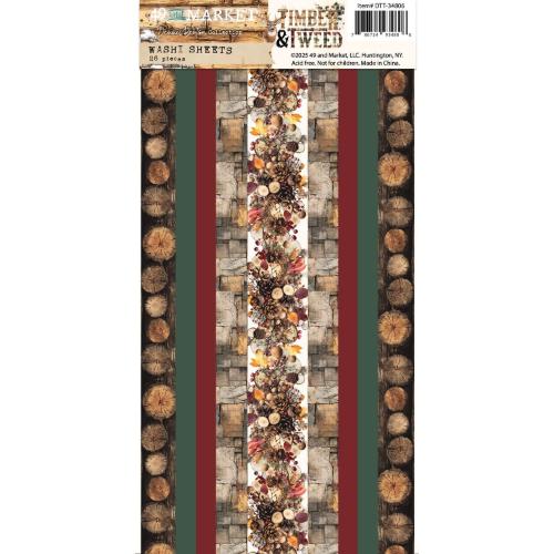 49 And Market Washi Tape Sheets-Timber And Tweed - Postage as per Actual