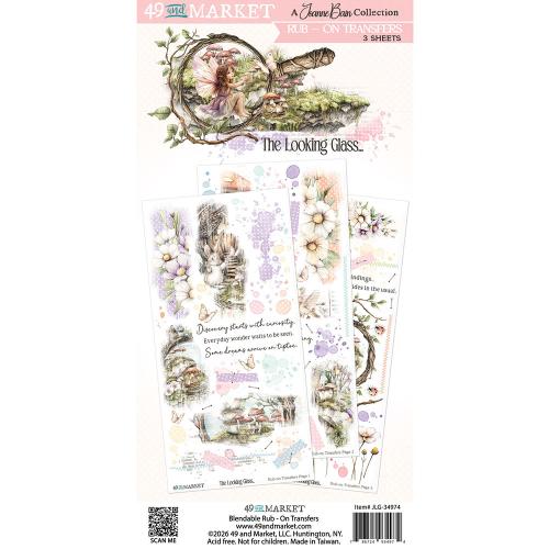 49 And Market Blendable Rub-On Transfer Set 6"X12"-The Looking Glass - Postage as per Actual