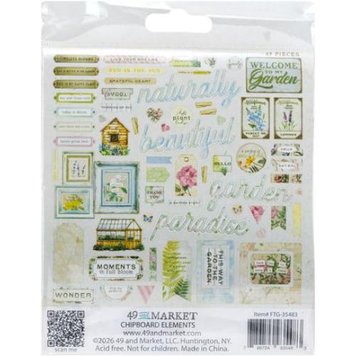 49 and Market Chipboard Set-From the Garden