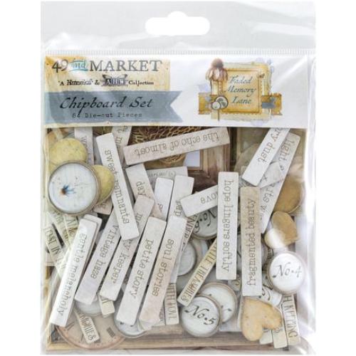 49 and Market Chipboard Set-Faded Memory Lane