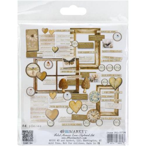 49 and Market Chipboard Set-Faded Memory Lane