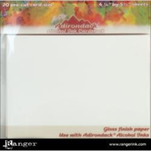 Adirondack Alcohol Ink Cardstock By Tim Holtz 20/Pkg 4.25"X5.5" - Krafters Cart