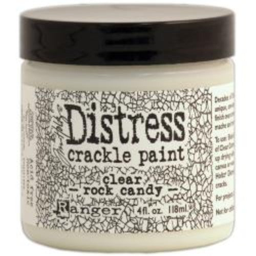 Distress Crackle Paint 4oz Clear Rock Candy - Krafters Cart