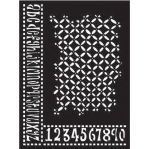 Dyan Reaveley Stencil: Alphabet Border - Postage as per Actual