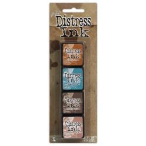 Distress Mini Ink Pads 4/Pkg Kit 6 - Krafters Cart