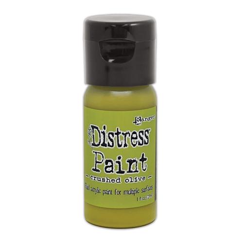 Tim Holtz Distress Paint Flip Top 1oz-Crushed Olive