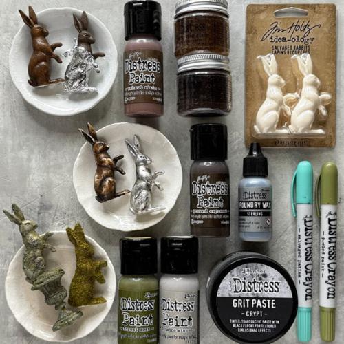 Tim Holtz Distress Paint Flip Top 1oz-Forest Moss