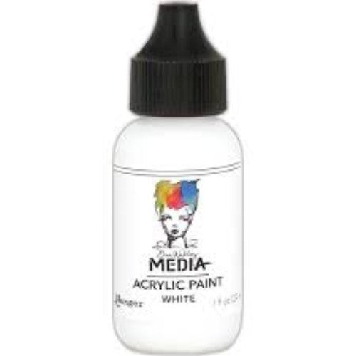 Dina Wakley Media Acrylic Paint 1oz - White