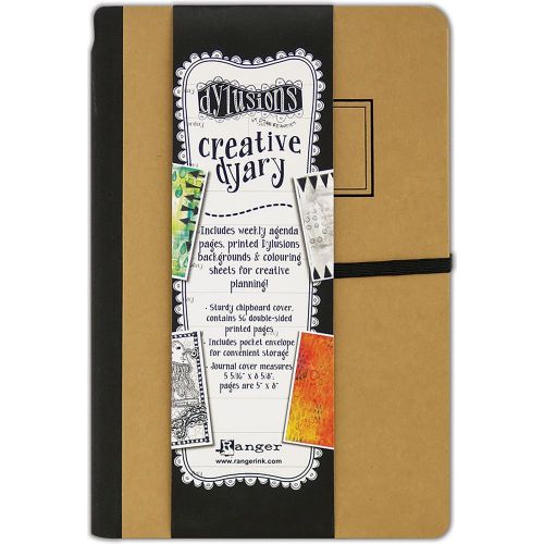 Dyan Reaveley's Dylusions Creative Dyary 2 5"X8" Kraft W/Black