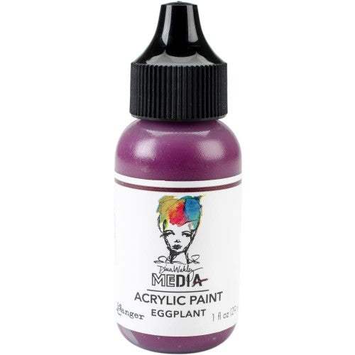 Dina Wakley Media Acrylic Paint 1oz Eggplant