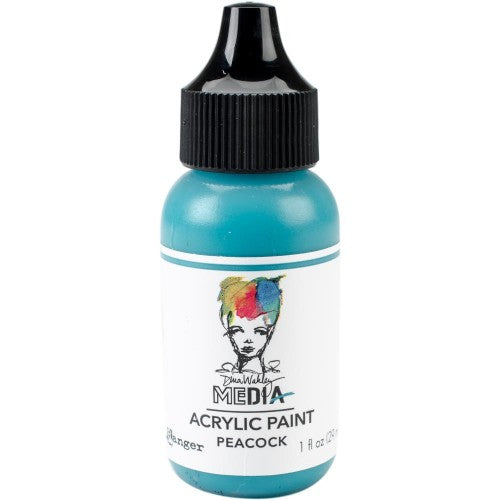 Dina Wakley Media Acrylic Paint 1oz Peacock