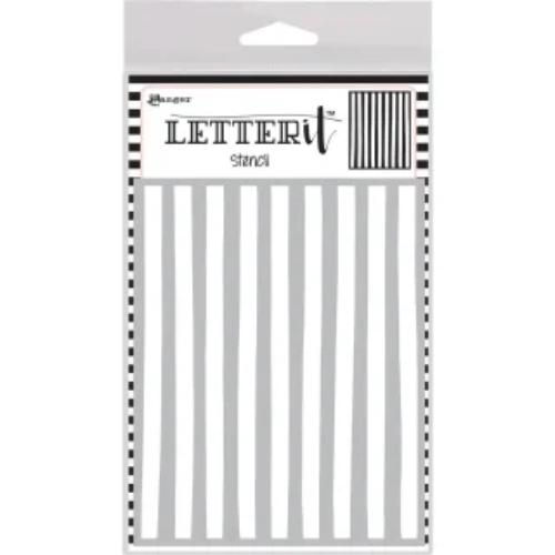 Ranger Ink - Letter It Stencil - Organic Stripes