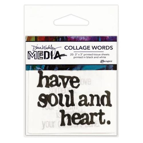 Dina Wakley MEdia Collage Words 2 (20sheets) (MDA63834)
