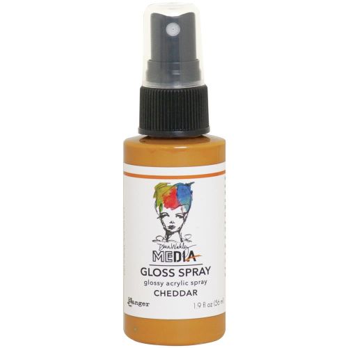 Dina Wakley Media Gloss Sprays 2oz Cheddar