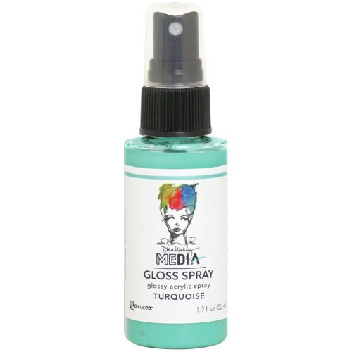 Dina Wakley Media Gloss Sprays 2oz Turquiose