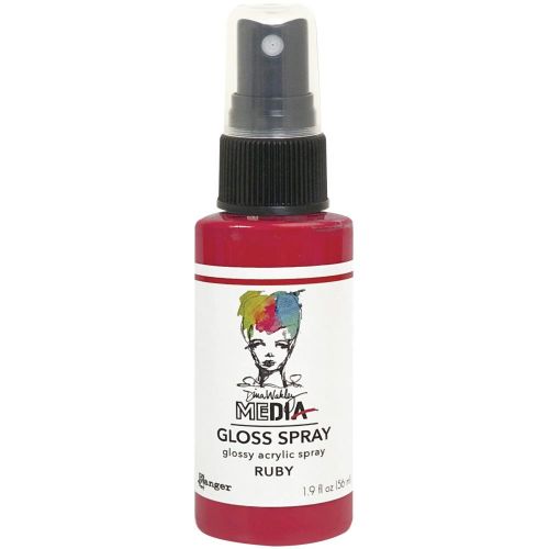 Dina Wakley Media Gloss Sprays 2oz Ruby