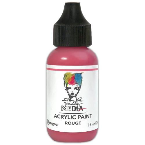 Dina Wakley Media Acrylic Paint 1oz Rouge