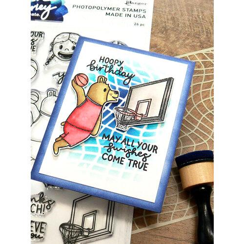 Ranger Ink - Simon Hurley - 6 X 6 Stencils - Nothing But Net