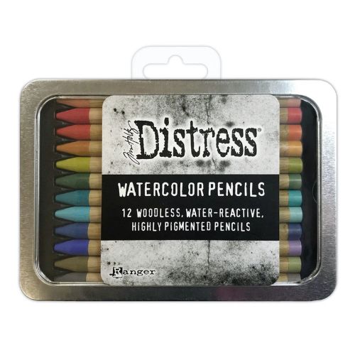 Tim Holtz Distress Watercolor Pencils 12/Pkg Set 3 **DEFECTIVE BOX