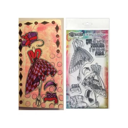 Ranger Ink - Couture Collection - Dylusions Stamps - Clear Acrylic Stamps - Night At The Opera - Duo