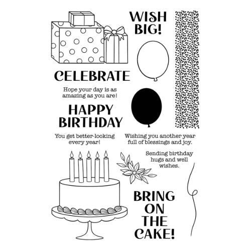 Ranger - Birthday Basics Clear Stamp Set by Simon Hurley create.