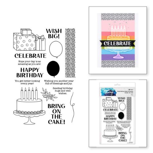 Ranger - Birthday Basics Clear Stamp Set by Simon Hurley create.