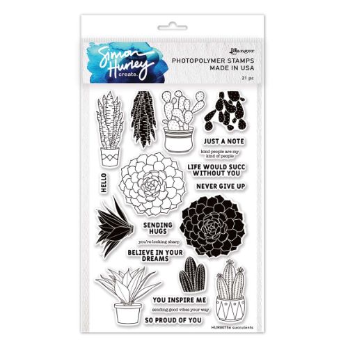 Ranger - Succulents Clear Stamp Set by Simon Hurley create.