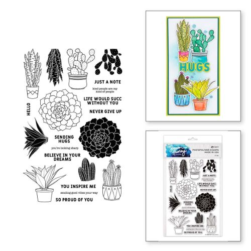 Ranger - Succulents Clear Stamp Set by Simon Hurley create.