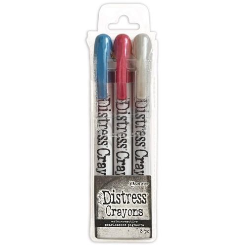 Tim Holtz Distress Crayon Pearl Set Holiday Set #5